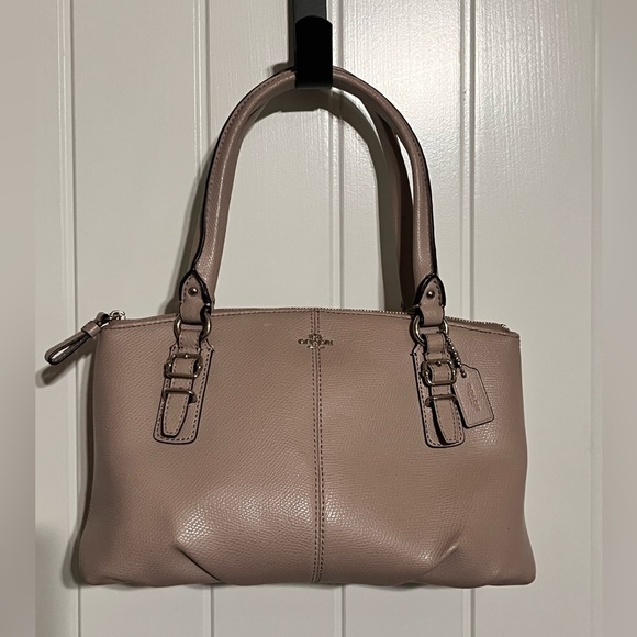 Coach Taupe Small Leather Hand Bag - Picture 1 of 11